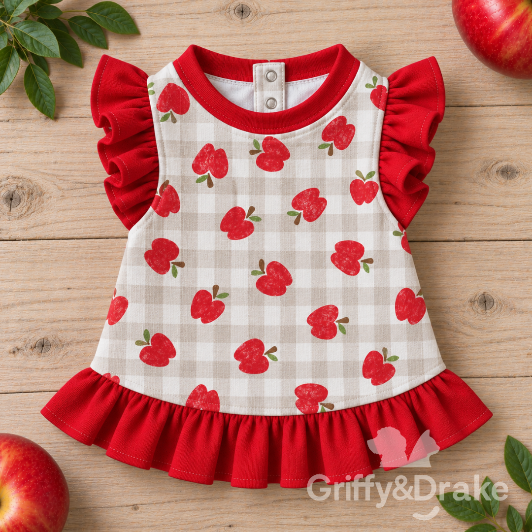 Apple of my Eye Ruffle Shirt (Preorder)