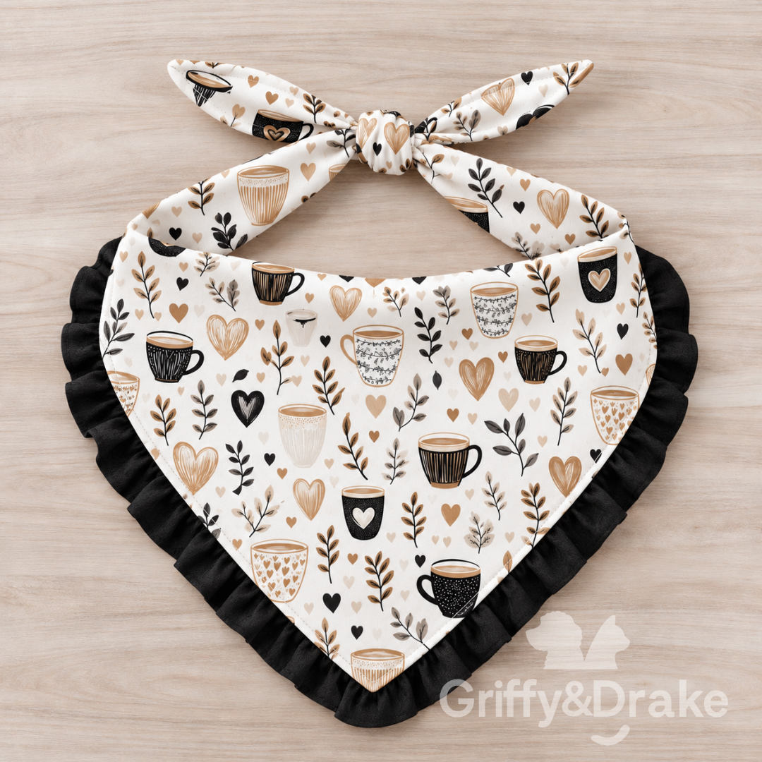 Coffee Talk Ruffle Bandana (Preorder)