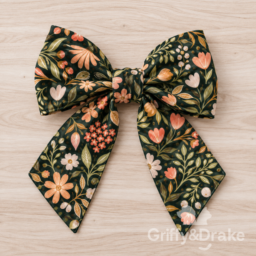 Plaids & Posies-Wildflower Wishes Sailor Bow (Preorder)