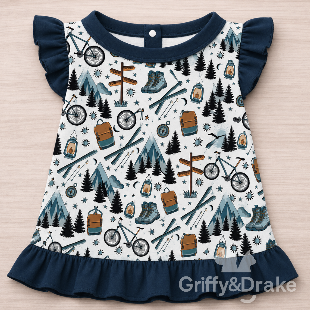 Adventrue Awaits Ruffle Dress