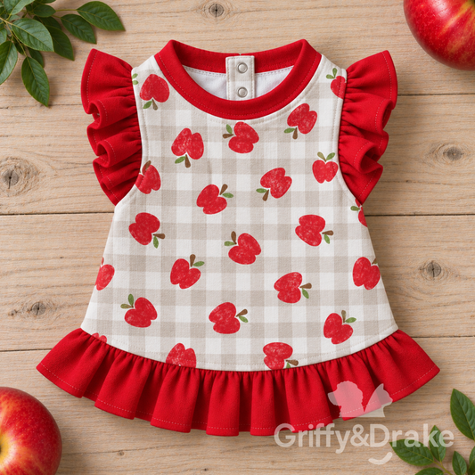 Apple of my Eye Ruffle Shirt (Preorder)