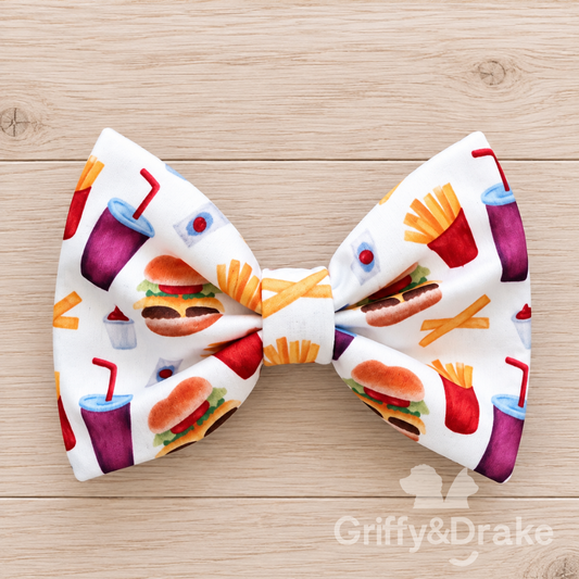 Barking for Burgers Bow Tie