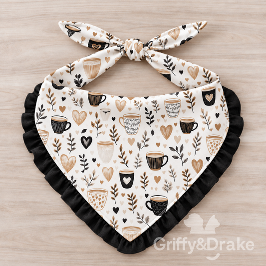 Coffee Talk Ruffle Bandana (Preorder)