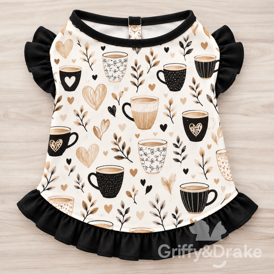 Coffee Talk Ruffle Shirt (Preorder)