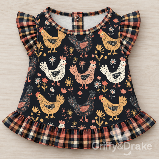 Cute Chicks Ruffle Shirt (Preorder)