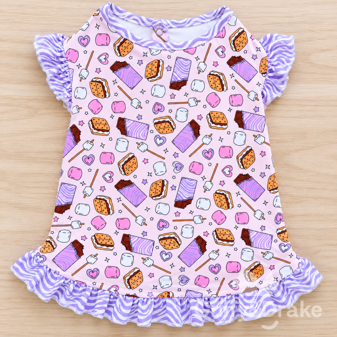 S'mores and Cuddles Ruffle Shirt (Preorder)